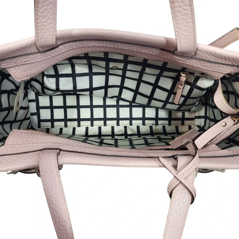 Kate Spade Holden Street Lanie Bag Pebbled Leather Pink Adjustable Strap Zip Top